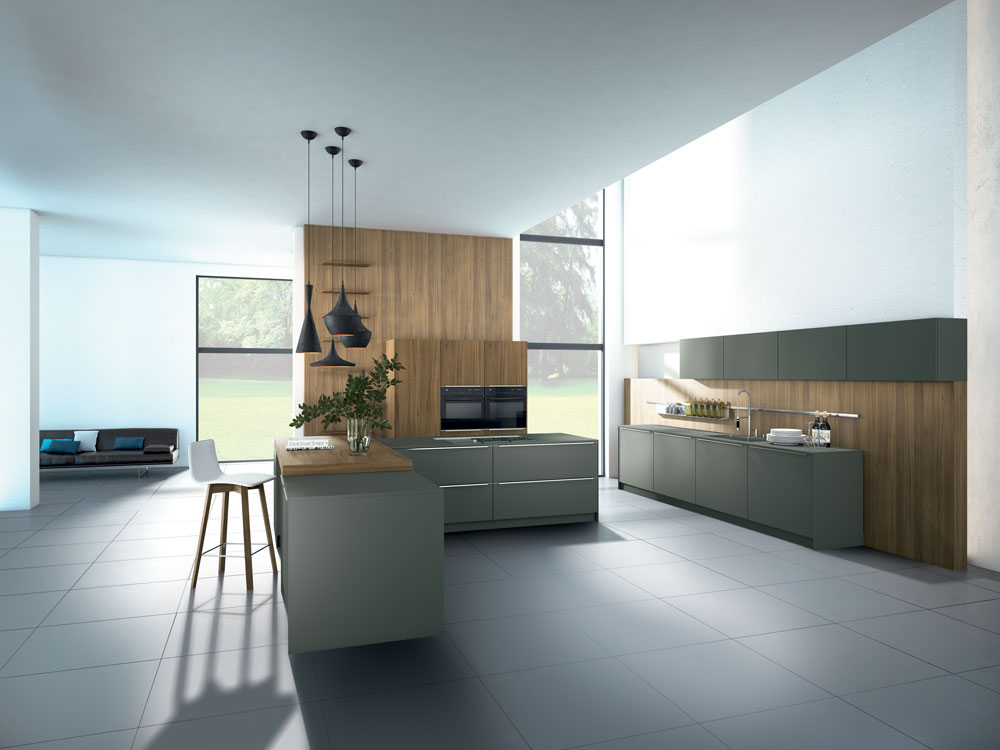 Matte contemporary kitchen